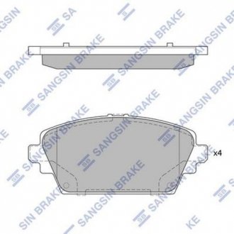 SP1582 Hi-Q (SANGSIN) Комплект тормозных колодок из 4 шт. дисков