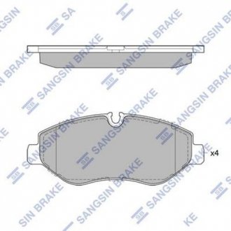 SP1622 Hi-Q (SANGSIN) Комплект тормозных колодок.