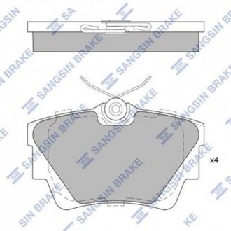 SP1742 Hi-Q (SANGSIN) Колодка тормозов. диск. OPEL VIVARO BOX (F7) 01-R задн. (выр-во SANGSIN)