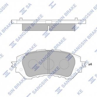 SP1780 Hi-Q (SANGSIN) Комплект тормозных колодок.