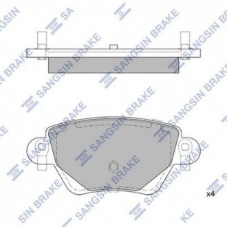 SP2031 Hi-Q (SANGSIN) Кт. Тормозные колодки