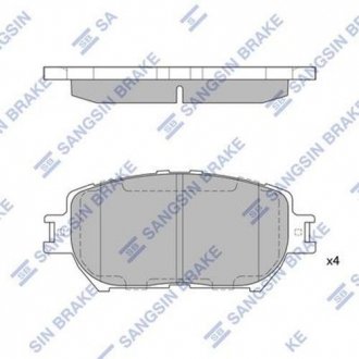 SP2037 Hi-Q (SANGSIN) Комплект тормозных колодок.