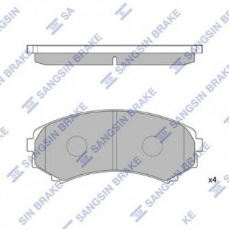 SP2075 Hi-Q (SANGSIN) Колодка тормозов. диск. MAZDA MPV передн. (выр-во SANGSIN)