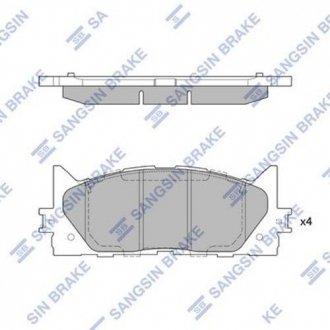 SP2080 Hi-Q (SANGSIN) Комплект гальмівних колодок  - дискові