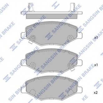 SP2092 Hi-Q (SANGSIN) Колодки гальмівні дискові