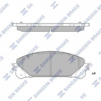 SP2137 Hi-Q (SANGSIN) Колодки тормозные дисковые