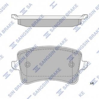 SP2146 Hi-Q (SANGSIN) Комплект тормозных колодок из 4 шт. дисков