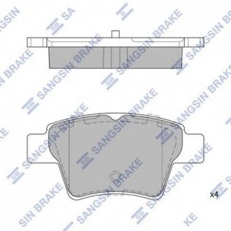 SP2153 Hi-Q (SANGSIN) Комплект тормозных колодок из 4 шт. дисков