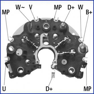 139481 HITACHI HITACHI VW Мост диодный Alfa Romeo 145-156,Audi A4/6,Seat,Skoda,Golf,Passat,Polo,Vento