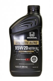 08798-9132 HONDA Масло моторное honda synthetic blend 5w-20 sp gf-6, 0,946л