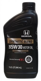 08798-9134 HONDA Масло 5w-30 sn syntetic blend (0946l)