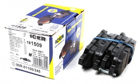181509 ICER Комплект тормозных колодок (дисковых).) ICER 181509