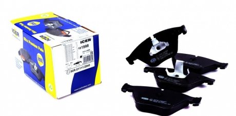 181998 ICER Тормозные колодки (передние) BMW 5 (F07/F10/F18) 09-17/6 (F06/F13) 11-18/7 (F01/F02/F03/F04) 08-12 ICER 181998