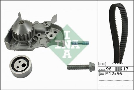 530 0191 30 INA Комплект ГРМ + помпа Renault Kangoo 1.4/1.6i 97- K7J/E7J/K7M INA 530 0191 30