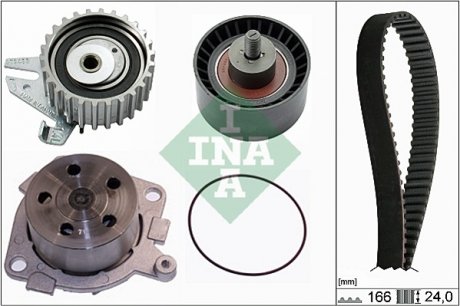 530 0226 30 INA Комплект ГРМ + помпа Fiat Punto/Stilo 1.8 99-12 (24x166) INA 530 0226 30