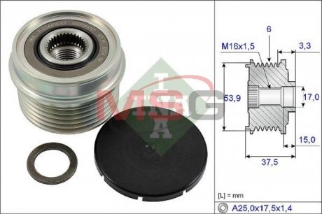 535022310 INA Шкив генератора