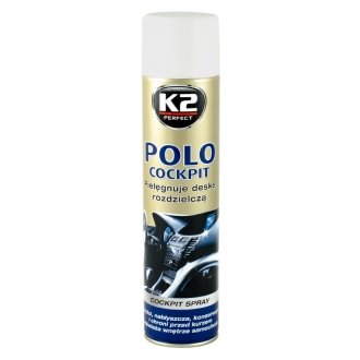 K406FR K2 Полироль для торпедо "фреш"" / K2 PERFECT POLO COCKPIT SPRAY 600ML FRESH K2 K406FR