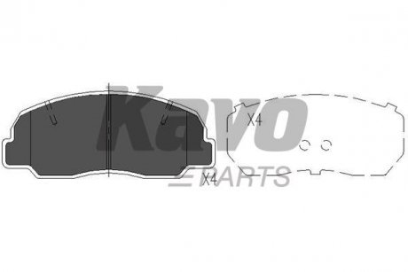 KBP-1504 KAVO KAVO PARTS TOYOTA Гальмівні колодки пер. Land Cruiser -96