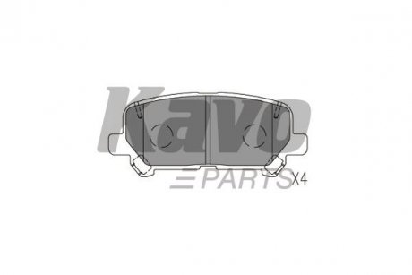 KBP-2073 KAVO Колодки гальмівні (задні) Honda Pilot 3.5 4WD 08- KAVO PARTS KBP-2073