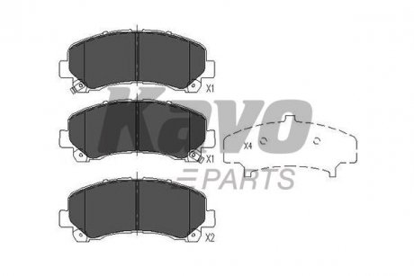 KBP-3515 KAVO KAVO PARTS ISUZU Колодки гальмівні передн.D-Max I,II