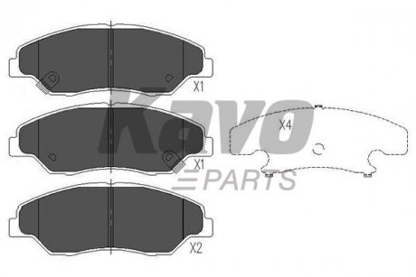 KBP-4013 KAVO KAVO PARTS KIA Гальмівні колодки передні Sportage 2.0 TD 97-