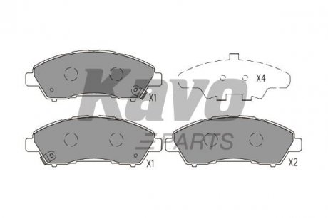 KBP-5563 KAVO KAVO PARTS MITSUBISHI Колодки гальмівні Canter 12-