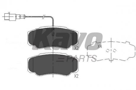 KBP-6585 KAVO KAVO PARTS IVECO Колодки гальмівні пер./задн. DAILY 96