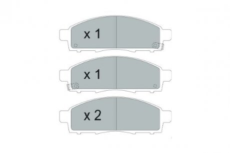 KBP-6599 KAVO Комплект тормозных колодок KAVO PARTS KBP-6599