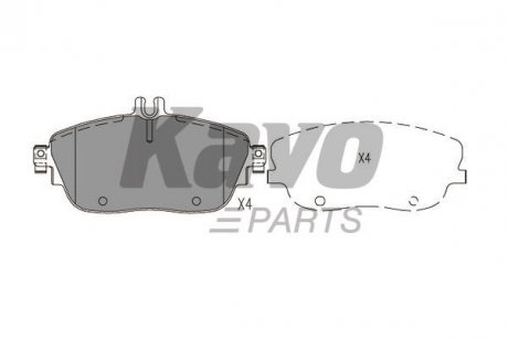 KBP-6620 KAVO Комплект гальмівних колодок KAVO PARTS KBP-6620