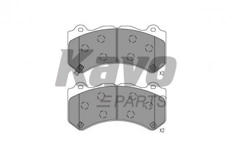 KBP-6627 KAVO KAVO PARTS CHEVROLET Колодки гальмівні Camaro, JEEP