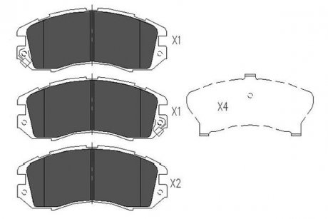 KBP-8010 KAVO KAVO PARTS SUBARU Тормозные колодки передн. Impreza,Legacy