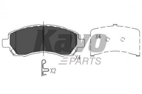 KBP-8015 KAVO KAVO PARTS SUBARU Гальмівні колодки передн.Impreza,Legacy