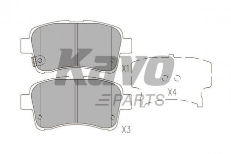 KBP-8528 KAVO KAVO PARTS SUZUKI Гальмівні колодки передн. Liana 1.3I-1.6I 06/02