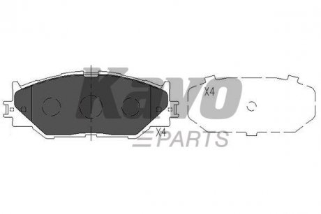 KBP-9094 KAVO KAVO PARTS TOYOTA Колодки гальмівні передн. Lexus IS 250 05-