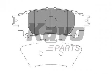 KBP-9141 KAVO KAVO PARTS LEXUS колодки гальмівні задн. IS 13-,RX 09-