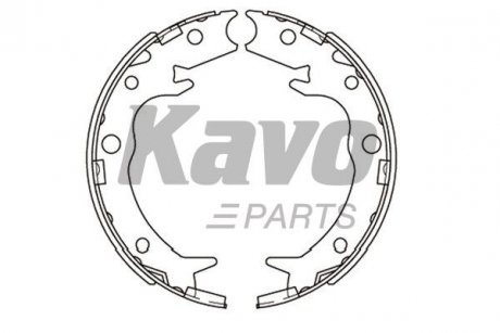 KBS-2908 KAVO KAVO PARTS HONDA щоки гальмівні CR-V 02- FR-V 05-