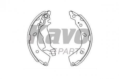 KBS-3412 KAVO KAVO PARTS HYUNDAI Тормозные щеки Getz 02- 180/31mm