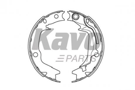 KBS-3415 KAVO KAVO PARTS HYUNDAI Тормозные колодки ручного тормоза Getz