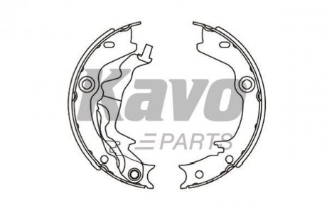 KBS-3416 KAVO KAVO PARTS HYUNDAI Тормозные щеки Accent -10, KIA Rio 05-