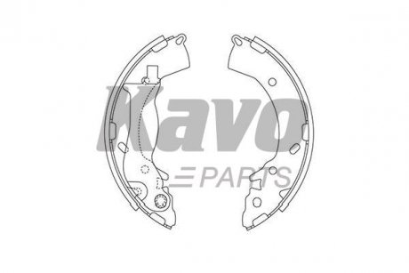 KBS-3419 KAVO KAVO PARTS HYUNDAI щоки гальмівні i10/20,Solaris,Kia Rio III 08-