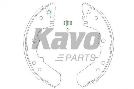 KBS-3904 KAVO KAVO PARTS OPEL Гальмівні колодки барабанные Frontera 92-98