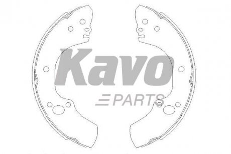 KAVO PARTS OPEL Комплект гальмівних колодок CAMPO (TF0, TF1) 2.5 TD 4x4 94-01, ISUZU D-MAX I 2.5 DiTD 4x4 02-12 KBS-3905