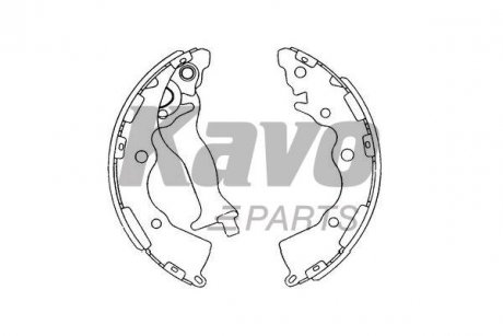 KBS-4405 KAVO KAVO PARTS KIA Тормозные колодки задні CeedPride Rio (05-)