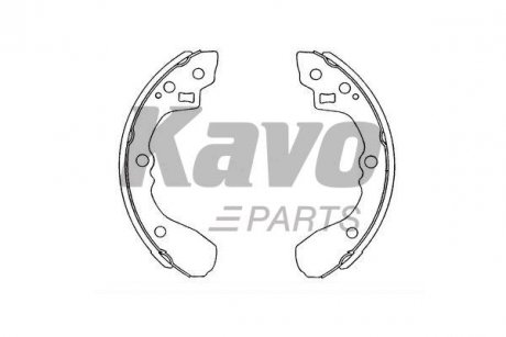 KBS-4407 KAVO KAVO PARTS MAZDA Щеки тормозные 626 1.6 83-12 /87 200X26