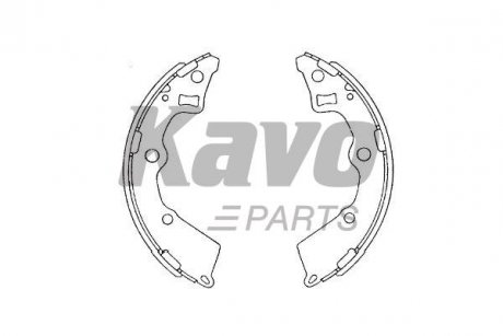 KBS-4409 KAVO KAVO PARTS Щеки тормозные KIA PICANTO 04-