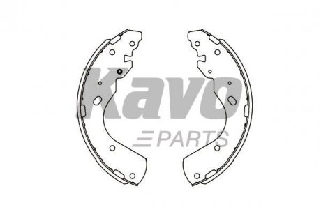 KBS-5404 KAVO KAVO PARTS FORD Гальмівні колодки барабанные RANGER 2.5 TD 02-06, MAZDA B-SERIE 2.5 D 02-06