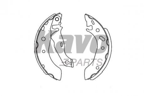 KAVO PARTS FORD щоки гальмівні FIESTA,KA,PUMA 96- KBS-5407