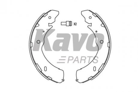 KBS-6407 KAVO KAVO PARTS MITSUBISHI Щеки тормозные L200 06-