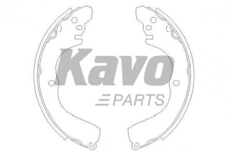 KBS-6412 KAVO KAVO PARTS MITSUBISHI Щеки торм. OUTLANDER I 2.4 4WD 03-06, PAJERO PININ I 1.8 GDI 99-01