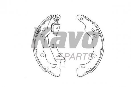 KAVO PARTS RENAULT Щеки тормозные Duster,Clio II ,Logan,Sandero KBS-7407